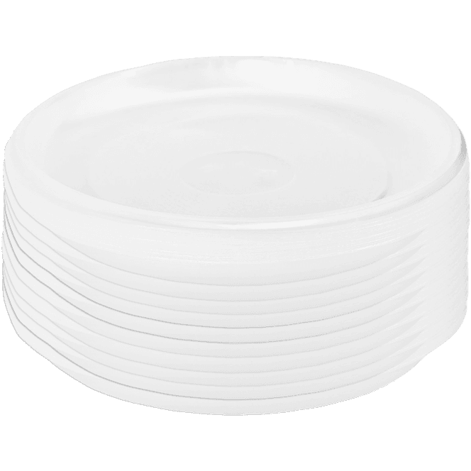 Тарелка пластиковая D-205 мм ПРОЗРАЧНАЯ Десертная большая 8,2 гр Б
