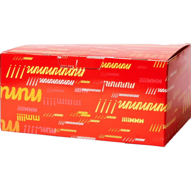 Коробка для наггетсов 115*75*45 мм 6 КРАСНАЯ