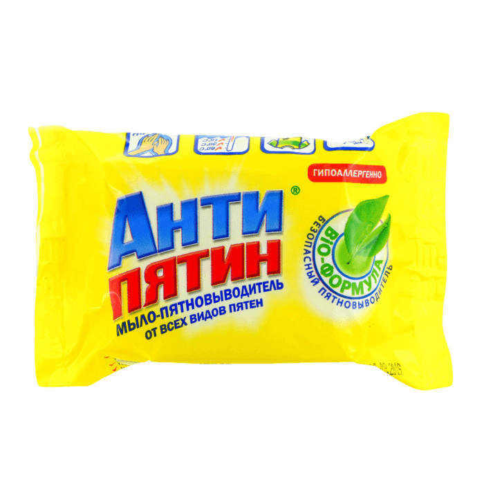 Мыло-пятновыводитель 90 г "Антипятин", от всех видов пятен Мыло-пятновыводитель 90 г "Антипятин", от всех видов пятен