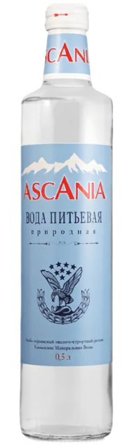 Вода 0,5 л "Ascania" природная питьевая негазированная с/т Вода 0,5 л "Ascania" природная питьевая негазированная с/т