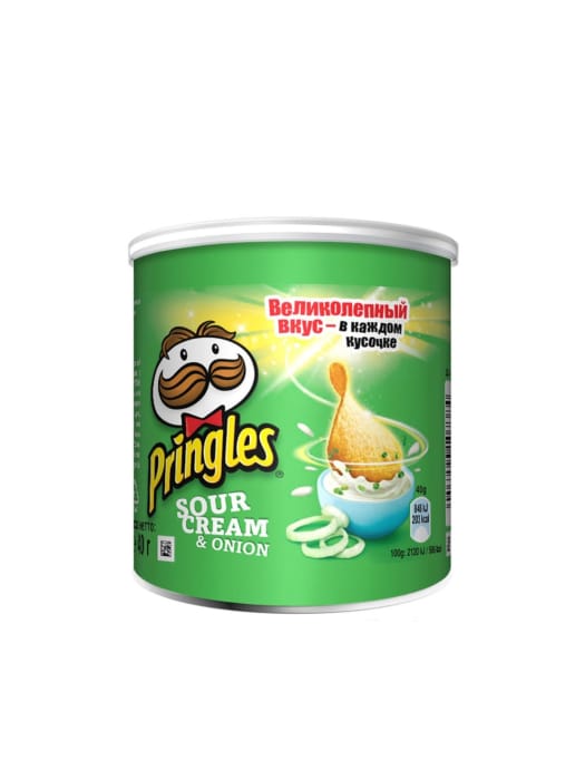 Чипсы "Pringles" 40г, Сметана/Лук Чипсы "Pringles" 40г, Сметана/Лук