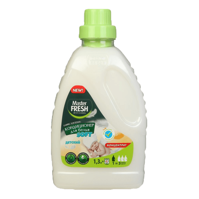 Кондиционер для белья 1,3 л "Master FRESH" ДЕТСКИЙ концентрат Кондиционер для белья 1,3 л "Master FRESH" ДЕТСКИЙ концентрат