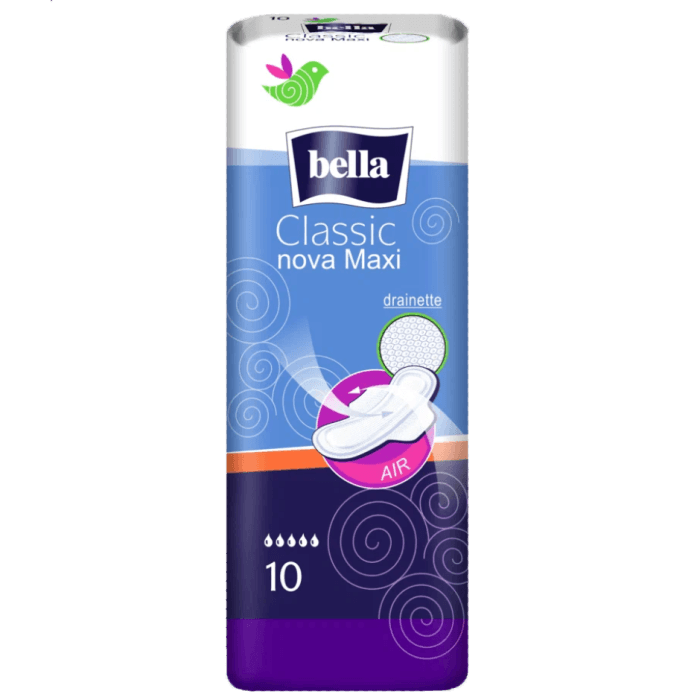 Прокладки "Bella" Classic Nova Maxi капель синие (10 шт.упак) Прокладки "Bella" Classic Nova Maxi капель синие (10 шт.упак)